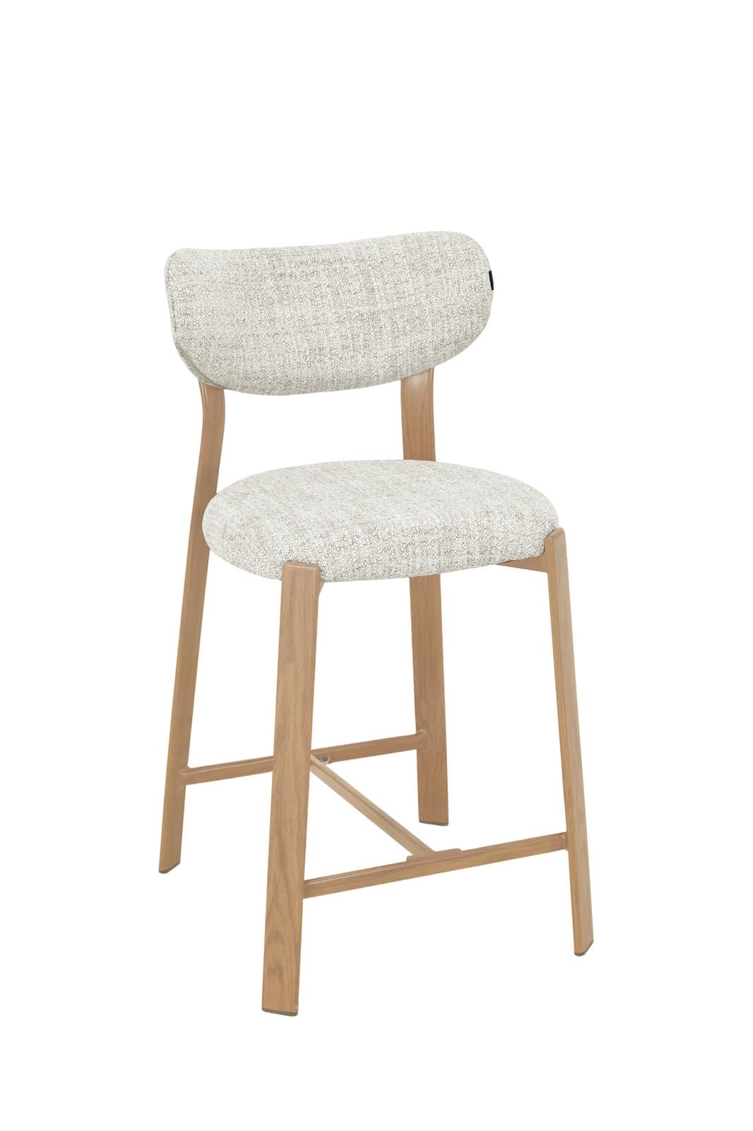 Japandi Barstoel Thor | Beige | Oak 2
