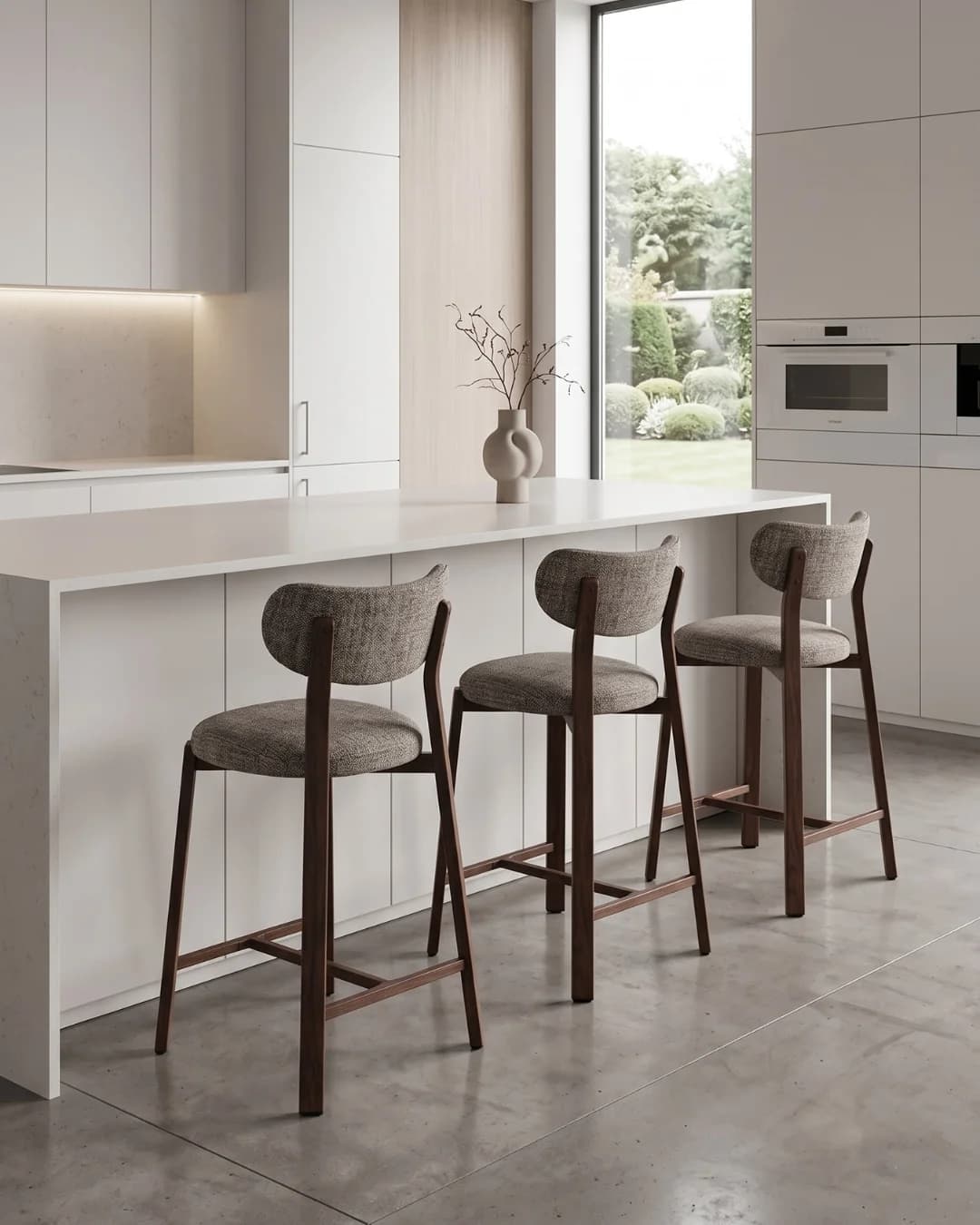 Design Barkruk Thor | Lichtbruin | Walnoot 7 sfeer