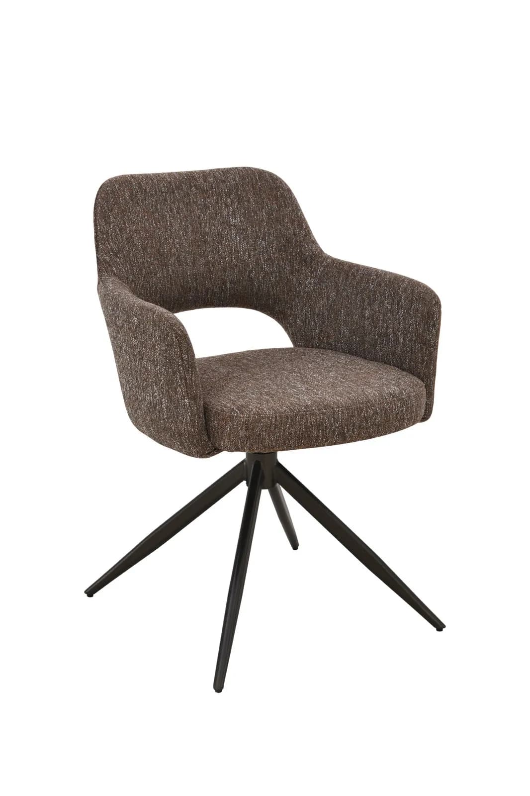 Design Eetkamerstoel Arvid | Bruin | Zwart