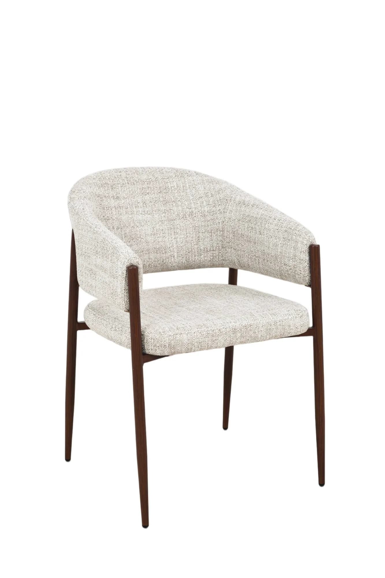 Design Eetkamerstoel Lotus | Beige | Walnoot