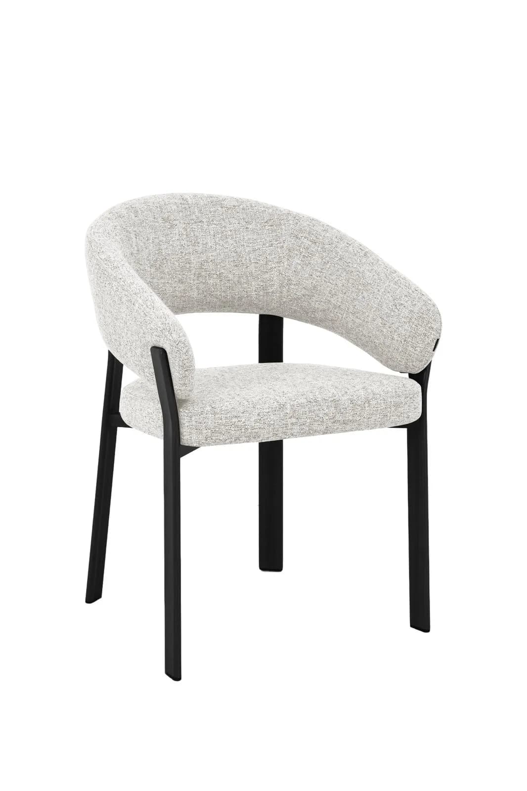 Design Eetkamerstoel Njord | Beige | Zwart