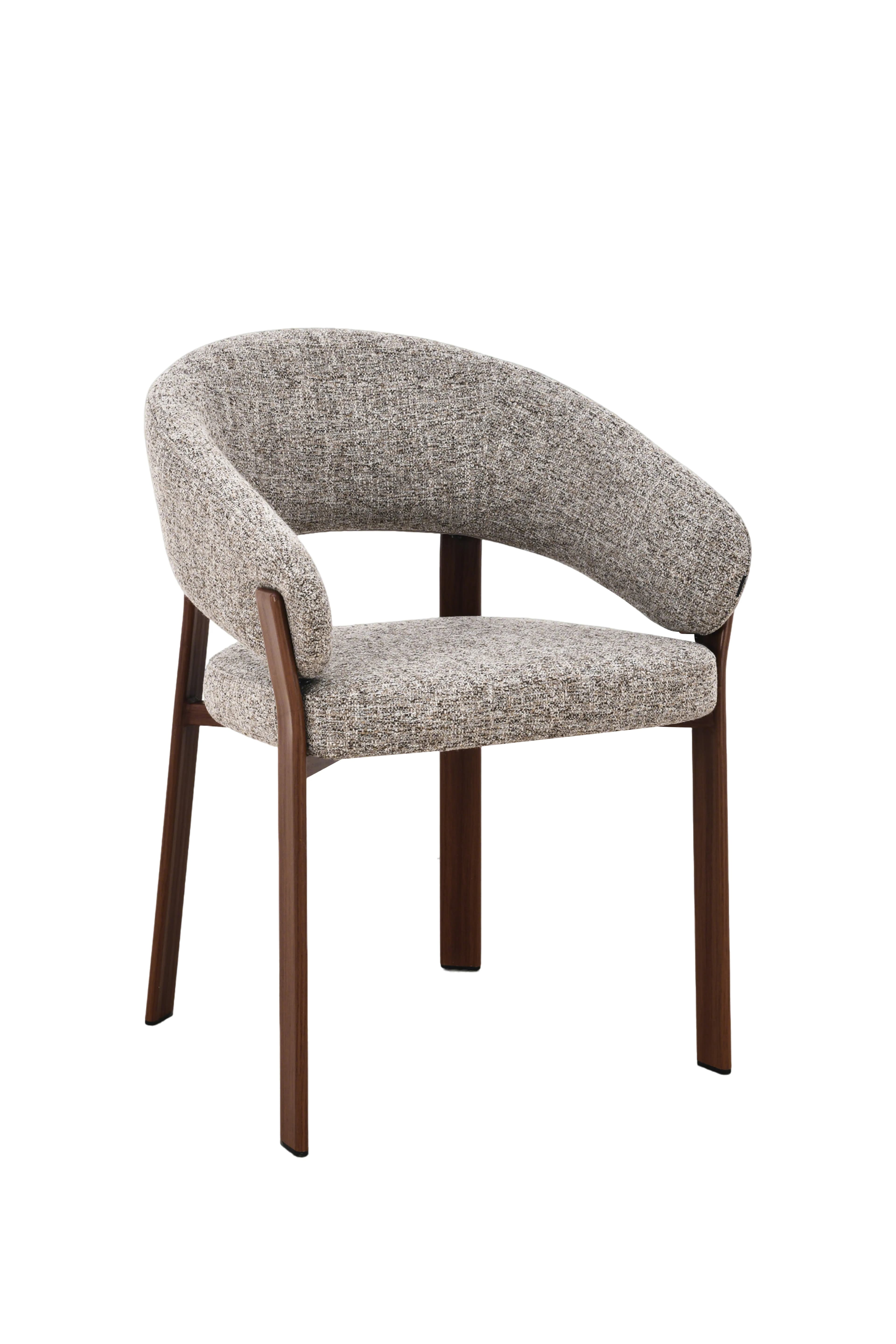 Design Eetkamerstoel Njord | Lichtbruin | Walnoot