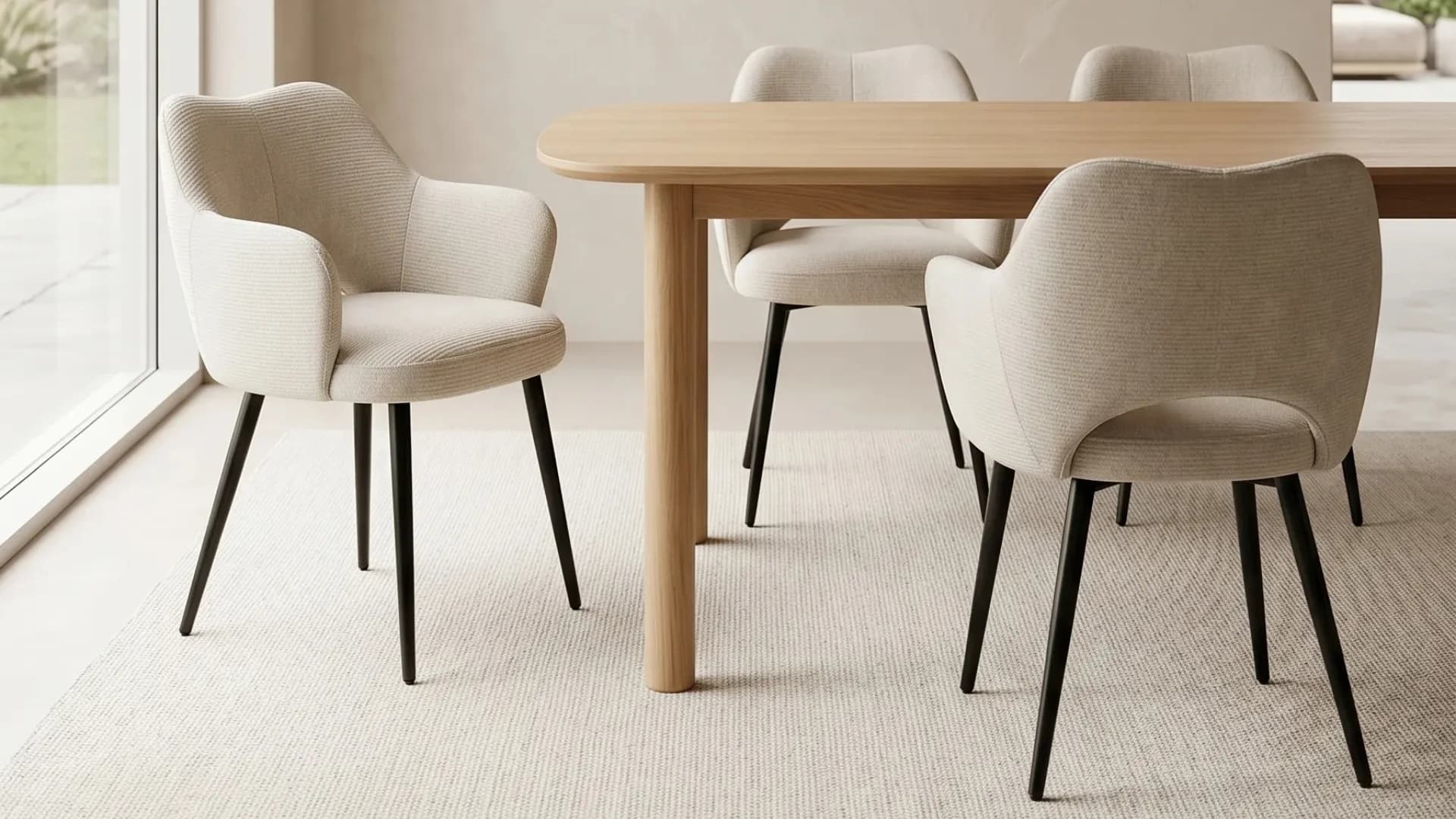 Mori armstoel in lichte omgeving